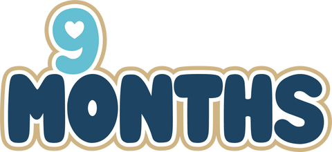 9 Months - Digital Cut File - SVG - INSTANT DOWNLOAD