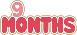 9 Months - Digital Cut File - SVG - INSTANT DOWNLOAD