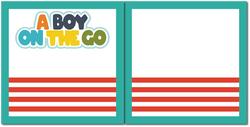 A Boy on the Go - Scrapbook Double Page Kit