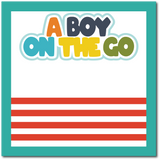 A Boy on the Go - Scrapbook Single Page Kit