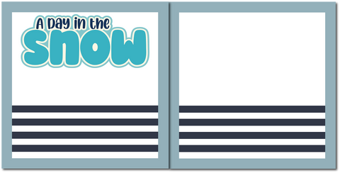 A Day in the Snow - Scrapbook Double Page Kit