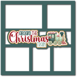 Aboard the Christmas Train - 5 Frames - Scrapbook Page Layered Overlay Kit