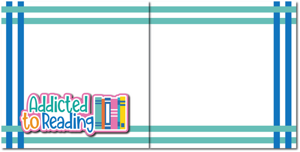 Addicted to Reading - Scrapbook Double Page Kit