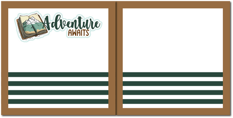 Adventure Awaits - Scrapbook Double Page Kit