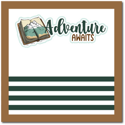 Adventure Awaits - Scrapbook Single Page Kit