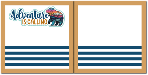 Adventure is Calling - Scrapbook Double Page Kit