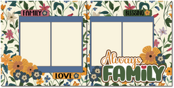 Always Family - Scrapbook Double Page Kit