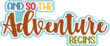 And So the Adventure Begins - Scrapbook Double Page Kit
