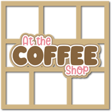 At the Coffee Shop - 6 Frames - Scrapbook Page Layered Overlay Kit