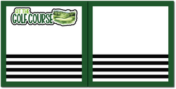 At the Golf Course - Scrapbook Double Page Kit
