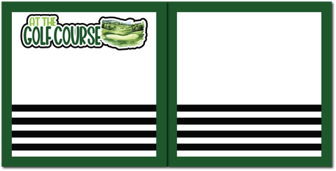 At the Golf Course - Scrapbook Double Page Kit