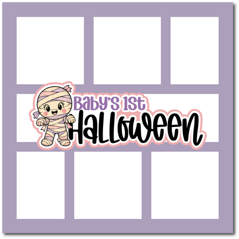 Baby's 1st Halloween - Scrapbook Single Page Kit