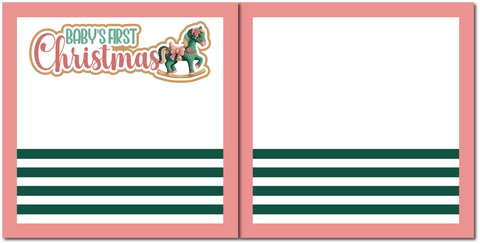 Baby's First Christmas - Scrapbook Double Page Kit