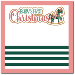 Baby's First Christmas - Scrapbook Single Page Kit