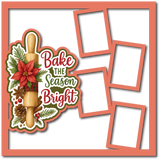 Bake the Season Bright - 4 Frames - Scrapbook Page Layered Overlay Kit