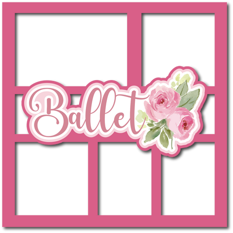 Ballet - Scrapbook Page Layered Overlay Kit