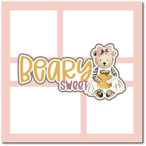 Beary Sweet - Scrapbook Single Page Kit