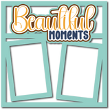 Beautiful Moments - 2 Frames - Scrapbook Page Layered Overlay Kit
