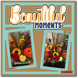 Beautiful Moments - 2 Frames - Scrapbook Page Layered Overlay Kit