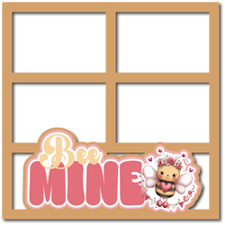 Bee Mine - 4 Frames - Scrapbook Page Layered Overlay Kit
