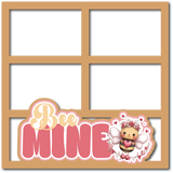 Bee Mine - 4 Frames - Scrapbook Page Layered Overlay Kit