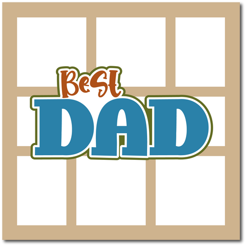 Best Dad - Scrapbook Single Page Kit