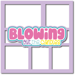 Blowing Out the Candles - 5 Frames - Scrapbook Page Layered Overlay Kit