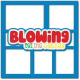 Blowing Out the Candles - 5 Frames - Scrapbook Page Layered Overlay Kit