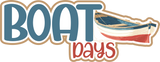 Boat Days - Scrapbook Single Page Kit