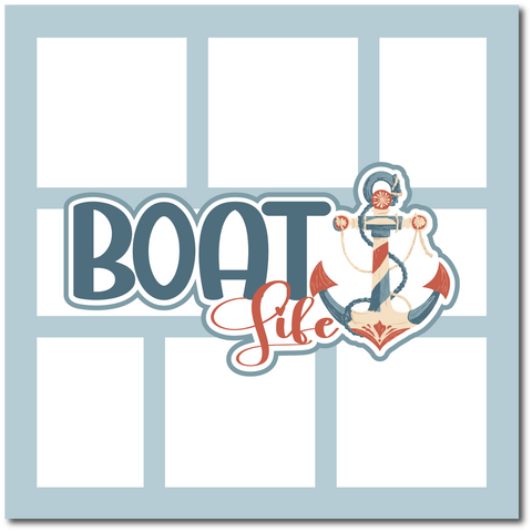 The Boat Life - Scrapbook Single Page Kit