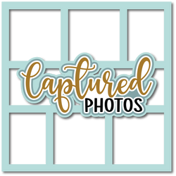 Captured Photos - 6 Frames - Scrapbook Page Layered Overlay Kit