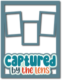 Captured by the Lens - 3 Frames - Scrapbook Page Layered Overlay Kit - 8.5 x 11