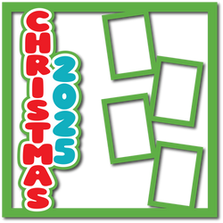 Christmas 2025 - 4 Frames - Layered Overlay - Digital Cut File - SVG - INSTANT DOWNLOAD