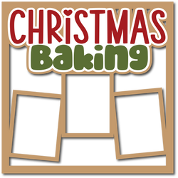 Christmas Baking - 3 Frames - Layered Overlay - Digital Cut File - SVG - INSTANT DOWNLOAD