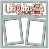 Christmas Caroling - 2 Frames - Scrapbook Page Layered Overlay Kit
