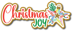 Christmas Joy - Scrapbook Page Title Die Cut