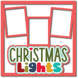 Christmas Lights - 3 Frames - Scrapbook Page Layered Overlay Kit