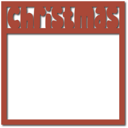 Christmas - Scrapbook Overlay - Digital Cut File - SVG - INSTANT DOWNLOAD