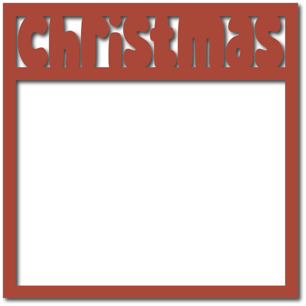 Christmas - Scrapbook Overlay - Digital Cut File - SVG - INSTANT DOWNLOAD