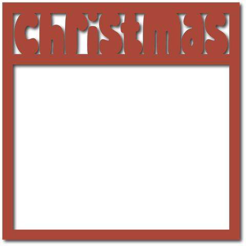 Christmas - Scrapbook Overlay - Digital Cut File - SVG - INSTANT DOWNLOAD
