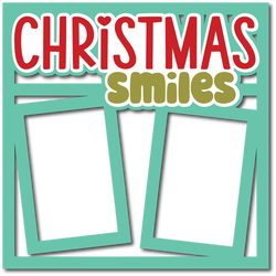 Christmas Smiles - 2 Frames - Layered Overlay - Digital Cut File - SVG - INSTANT DOWNLOAD