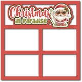 Christmas in Paradise - 4 Frames - Scrapbook Page Layered Overlay Kit
