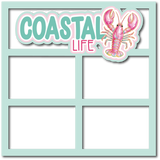 Coastal Life - 4 Frames - Scrapbook Page Layered Overlay Kit