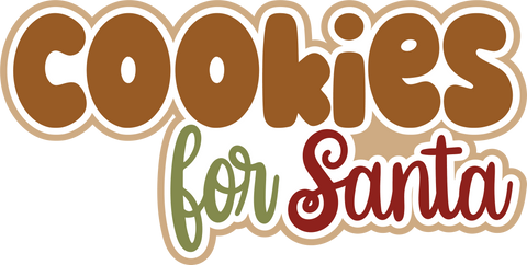 Cookies for Santa - Scrapbook Page Title Sticker