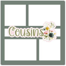Cousins - Scrapbook Single Page Kit