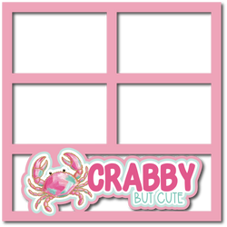 Crabby but Cute - 4 Frames - Scrapbook Page Layered Overlay Kit