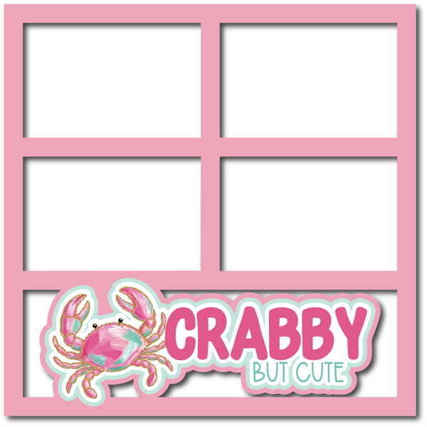 Crabby but Cute - 4 Frames - Scrapbook Page Layered Overlay Kit