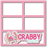 Crabby but Cute - 4 Frames - Scrapbook Page Layered Overlay Kit