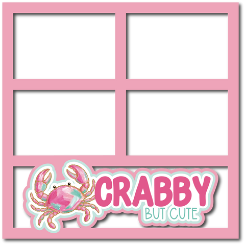 Crabby but Cute - 4 Frames - Scrapbook Page Layered Overlay Kit