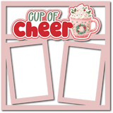 Cup of Cheer - 2 Frames - Scrapbook Page Layered Overlay Kit
